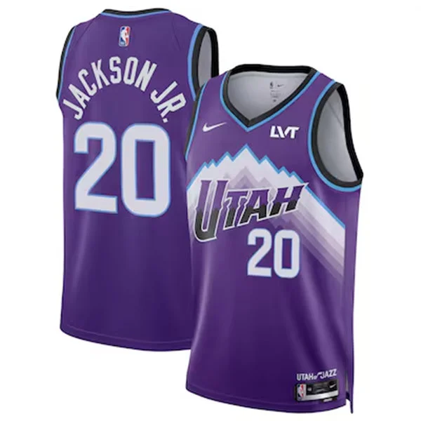 Mens Utah Jazz #20 Jaren Jackson Jr. Nike 2026 Purple Icon Edition Swingman Jersey