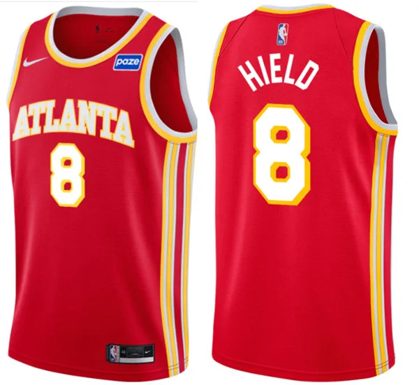 Mens Atlanta Hawks #8 Buddy Hield Red Icon Edition Swingman Jersey