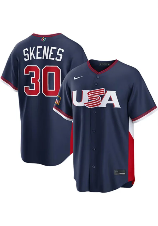 USA #30 Paul Skenes Nike Navy 2026 World Baseball Classic Limited Jersey