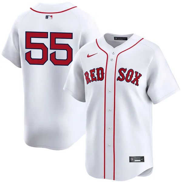 Men's Boston Red Sox #55 Ranger Suarez Nike White Home Limted Player Jersey