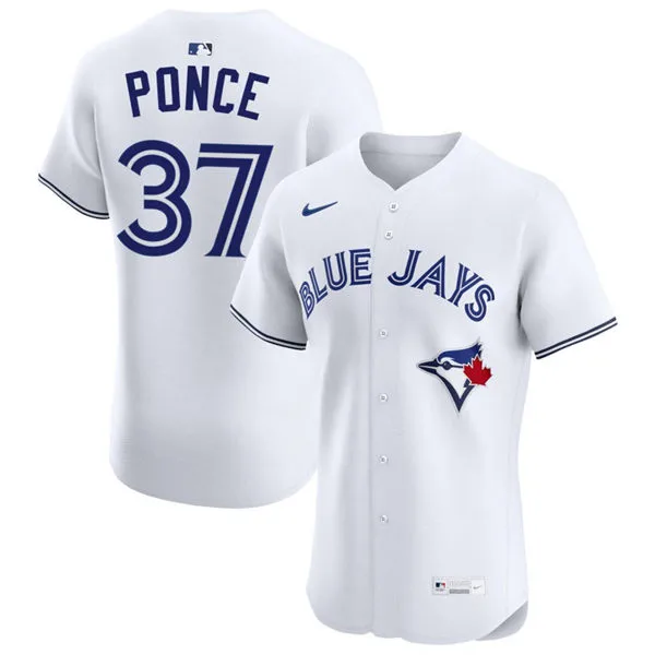 Mens Toronto Blue Jays #37 Cody Ponce Nike White Home Flex Base Jersey
