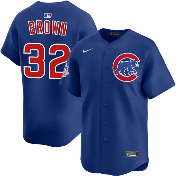 Mens Chicago Cubs #32 Ben Brown Nike Royal Alternate Limited Jersey