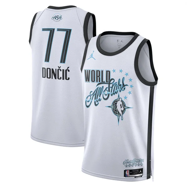 Los Angeles Lakers #77 Luka Doncic White 2026 NBA All-Star Game Team World Swingman Jersey