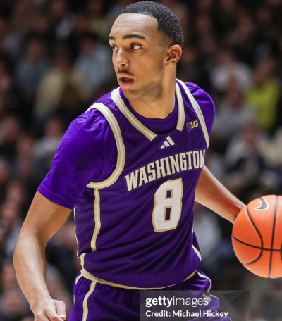 Washington Huskies #8 Bryson Tucker 2026 Purple College Basketball Game Jersey