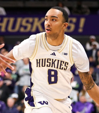 Washington Huskies #8 Bryson Tucker 2026 White College Basketball Game Jersey