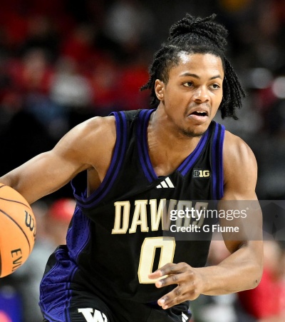 Washington Huskies #0 Quimari Peterson 2026 Black College Basketball Game Jersey