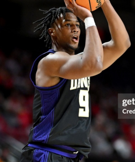 Washington Huskies #9 Wesley Yates III 2026 Black College Basketball Game Jersey