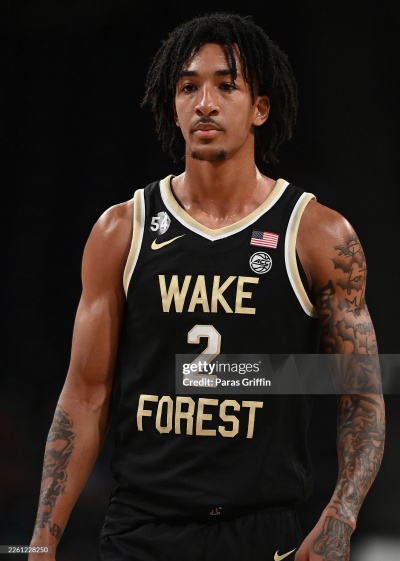 Wake Forest Demon Deacons #2 Juke Harris Black College Basketball Game Jersey