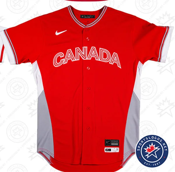 Canada Baseball Blank Nike Red 2026 World Baseball Classic Team Jersey