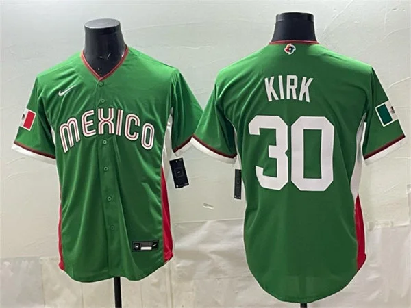 Mexico #30 Alejandro Kirk Green 2026 World Baseball Classic Jersey