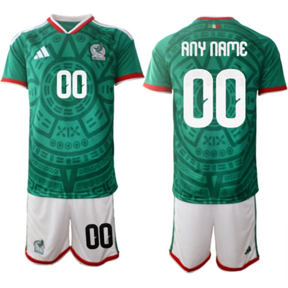 Mens Mexico Custom Green 2026 FIFA World Cup Home Soccer Jersey Suit