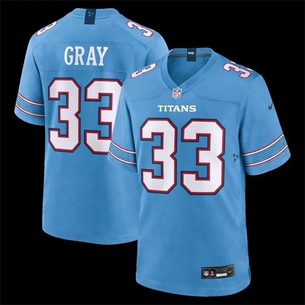 Mens Tennessee Titans #33 Cedric Gray Nike 2026 Light Blue Vapor F.U.S.E. Limited Jersey