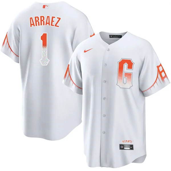 Mens San Francisco Giants #1 Luis Arraez White City Connect Limited Jersey