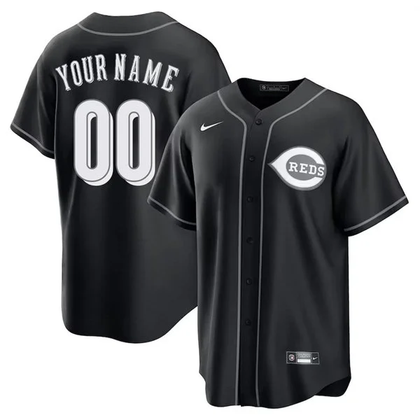 Cincinnati Reds Custom Nike Black Fashion Jersey