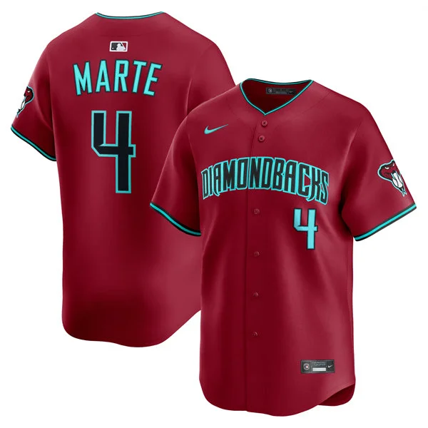 Youth Arizona Diamondbacks #4 Ketel Marte Nike Crimson Alternate Limited Jersey