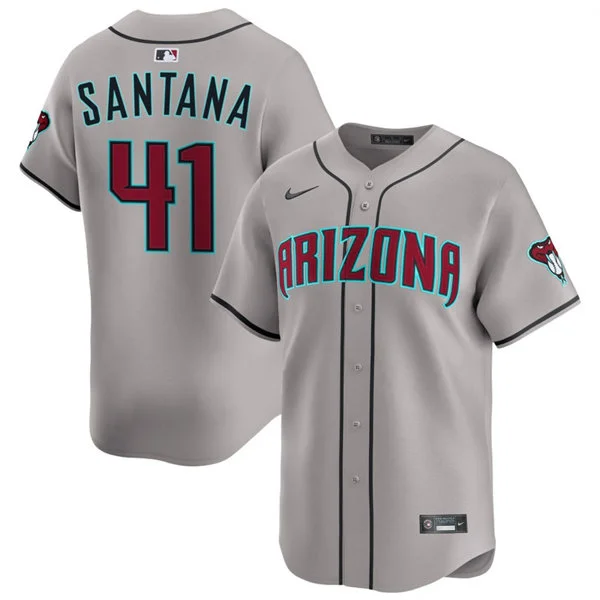 Youth Arizona Diamondbacks #41 Carlos Santana Nike Gray Road Limited Jersey