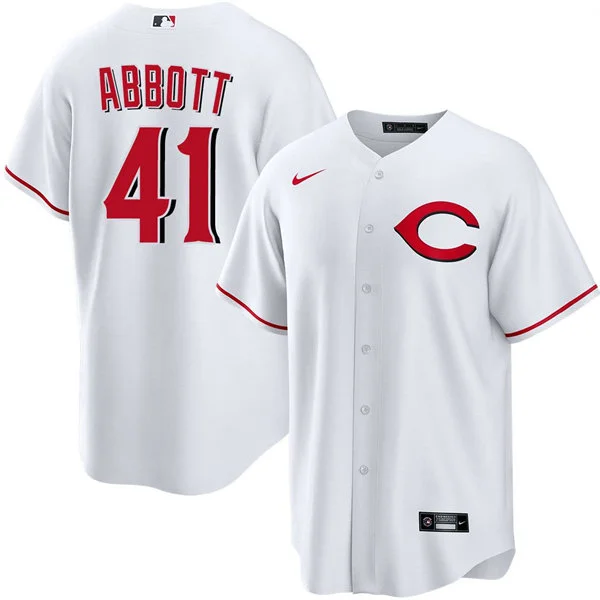 Mens Cincinnati Reds #41 Andrew Abbott Nike Alternate 2 Limited Player Jersey - White