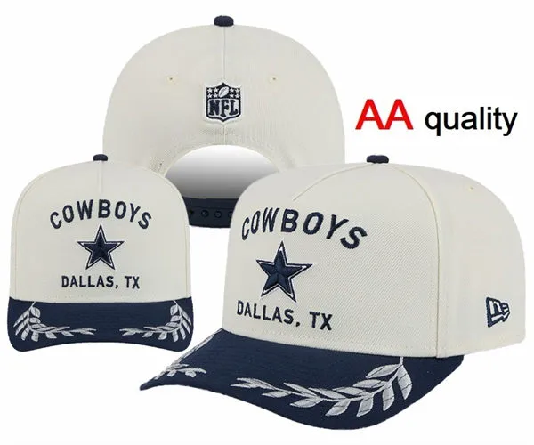 NFL Dallas Cowboys Cream navy Snapback Hat YD26032011 (308221)