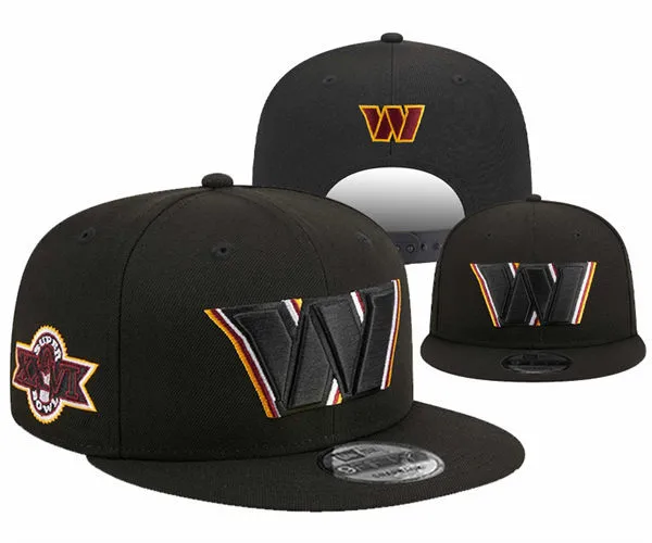 Washington Commanders  Black SuperBowl XXVI  Snapback Hat YD26032011-321114