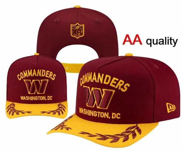 Washington Commanders Burgundy Gold Flower Snapback Hat YD26032011-321111