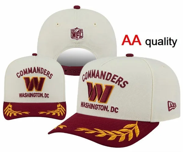 Washington Commanders Cream Burgundy Flower Snapback Hat YD26032011-321107