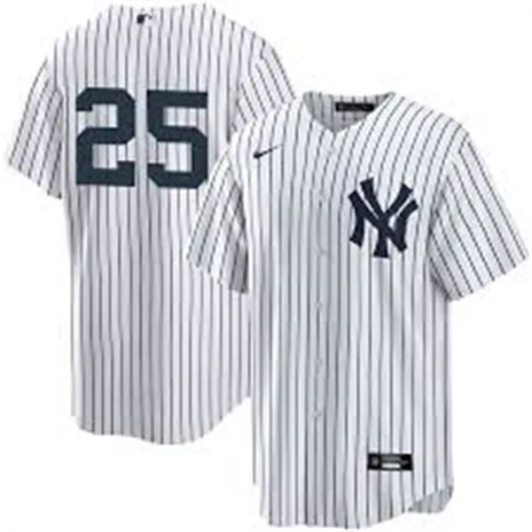 Mens New York Yankees #25 J. C. Escarra Nike White Home Limited Jersey