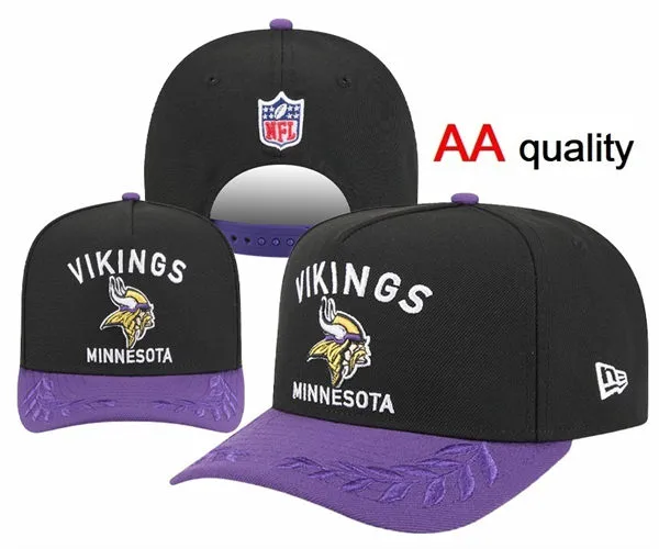 Minnesota Vikings Black Purple Flower Snapback Hat Snapback Hat YD26032011-32980