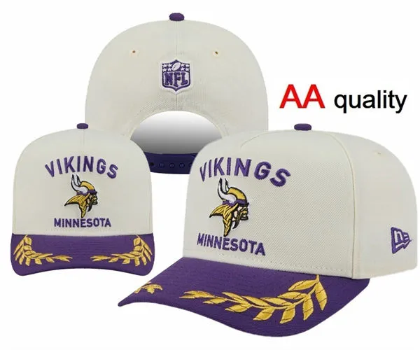 Minnesota Vikings Cream Purple Flower Snapback Hat Snapback Hat YD26032011-32979