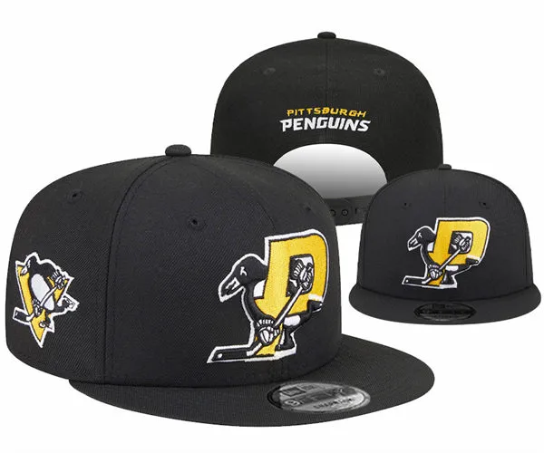Pittsburgh Penguins Black Reflex Logo Snapback Hat YD26032011-51012