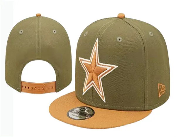 Dallas Cowboys olive khaki Snapback Hat GS260320111