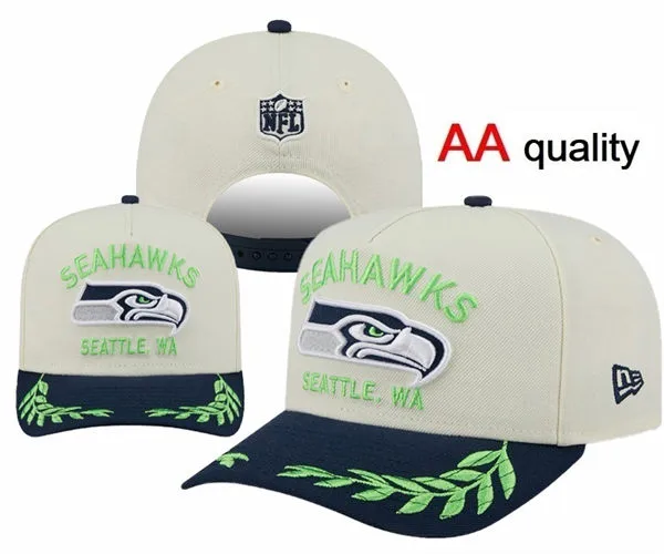 NFL Seattle Seahawks Cream navy Snapback Hat YD2603201-326148