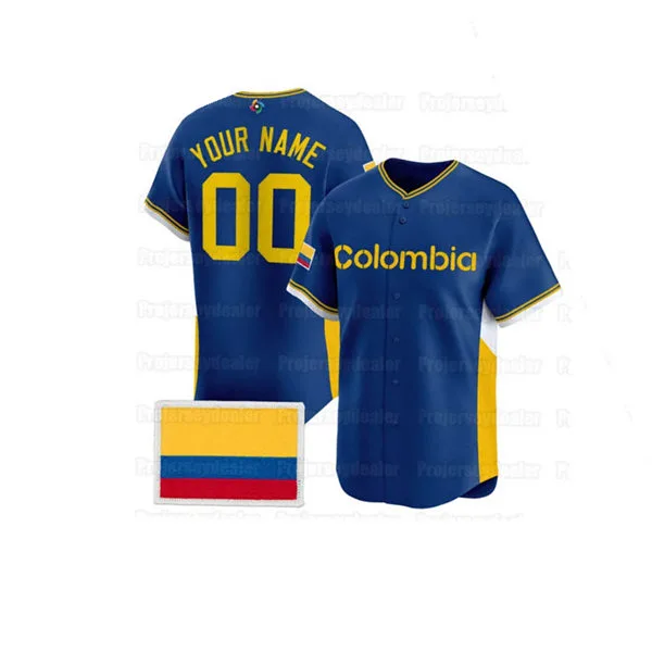 Custom Colombia Baseball Nike Royal 2026 World Baseball Classic Jersey