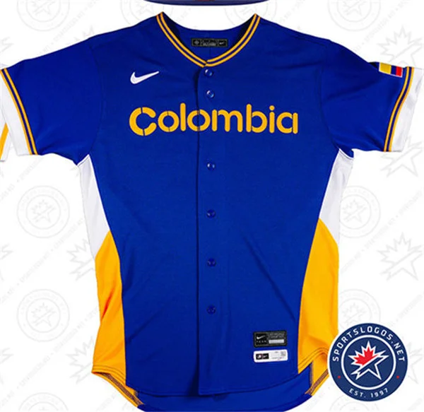 Colombia Blank Nike Royal 2026 World Baseball Classic Team Jersey