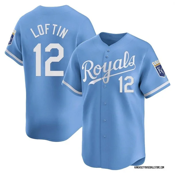 Mens Kansas City Royals #12 Nick Loftin Nike Light Blue Alternate Limited Jersey