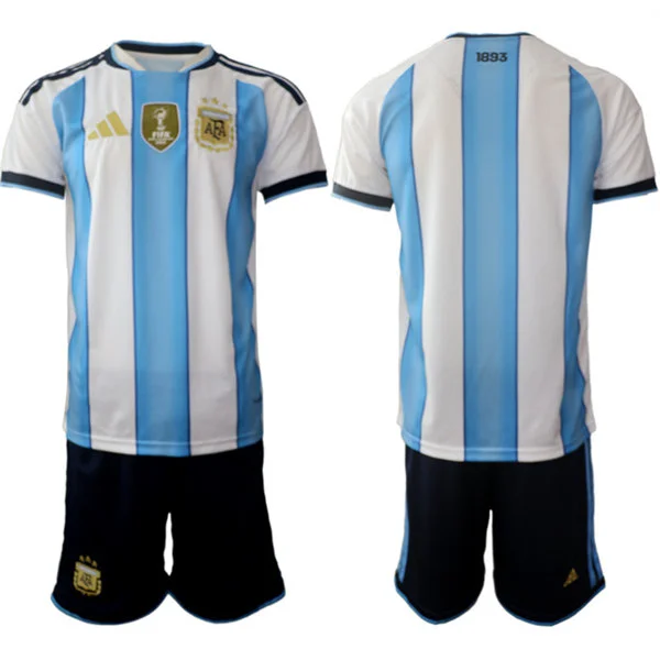 Mens Argentina National Blank Home White 2026 FIFA World Cup Soccer Team Jersey Kit