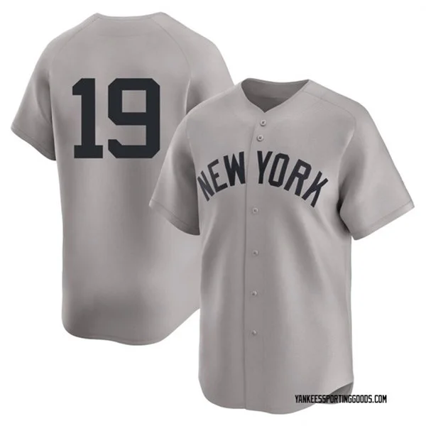 Mens New York Yankees Retired Player #19 Dave Righetti Nike Gray Away Limited Jersey