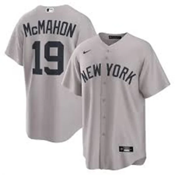 Mens New York Yankees #19 Ryan McMahon Nike Gray With Name Away Limited Jersey