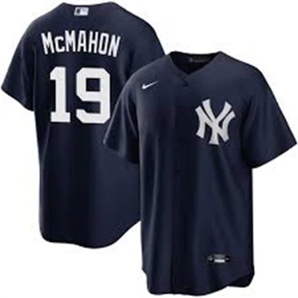 Mens New York Yankees #19 Ryan McMahon  Nike Navy Alternate With Name Limited Jersey