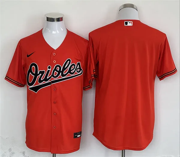 Mens Baltimore Orioles Blank Nike Orange Alternate Limited Team Jersey