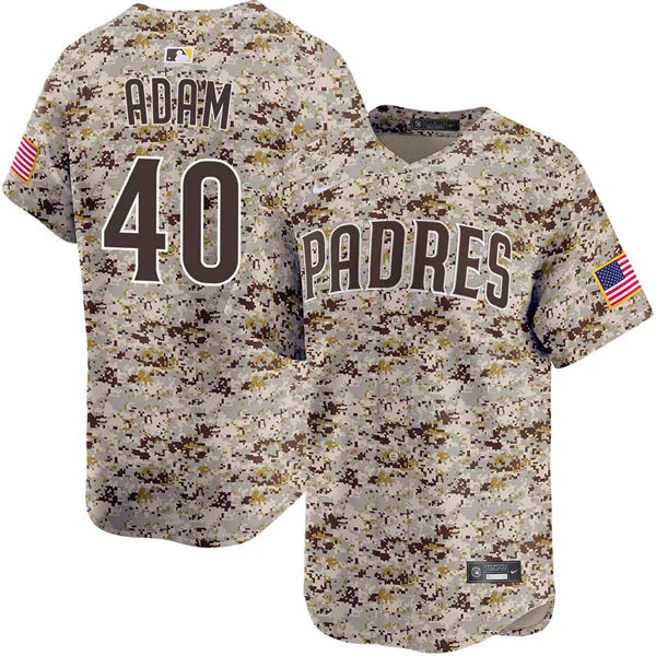 Mens San Diego Padres #40 Jason Adam Nike USMC Alternate Camo Limited Jersey