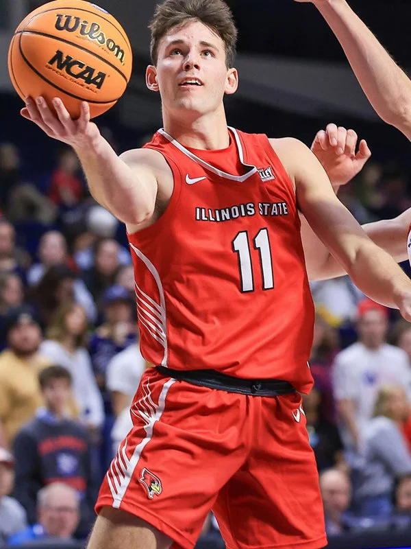 Illinois State Redbirds Custom 2025 Red with printing Alternate Basketball Game Jersey