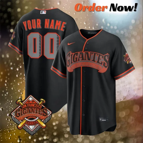 San Francisco Giants Custom Nike Black Gigantes Limited Jersey