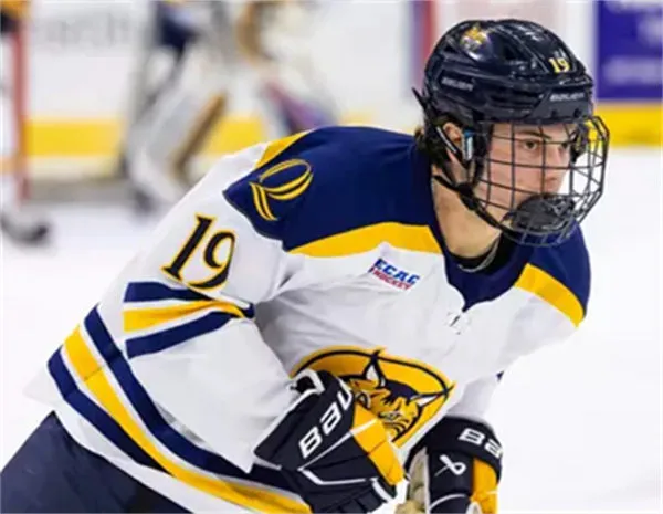 Quinnipiac Bobcats #19 Ethan Wyttenbach Adidas 2026 White College Hockey Jersey