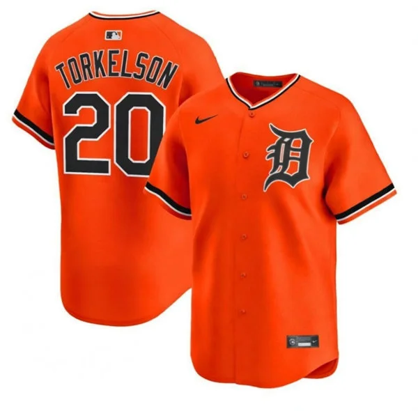 Men's Detroit Tigers #20 Spencer Torkelson Nike 2026 Orange Alternate Limited Jersey