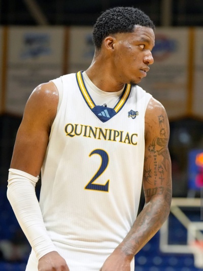 Quinnipiac Bobcats #2 Amarri Monroe Adidas 2026 White College Basketball Game Jersey