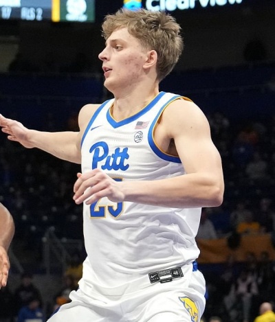 Pittsburgh Panthers #25 Nojus Indrusaitis White Panthers College Basketball Game Jersey