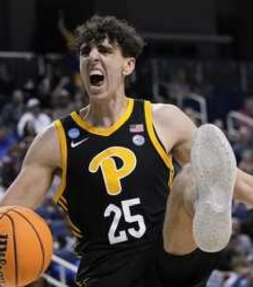 Pittsburgh Panthers #25 Nojus Indrusaitis Black Panthers College Basketball Game Jersey