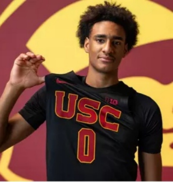 USC Trojans #0 Alijah Arenas Black Basketball Game Jersey