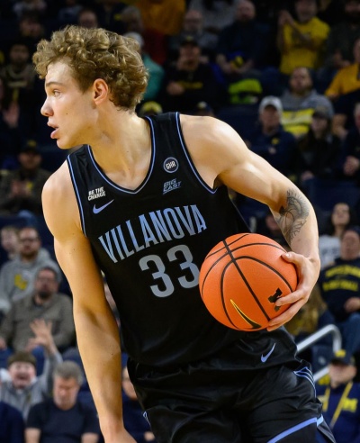 Villanova Wildcats #33 Matt Hodge 2026 Black College Basketball Game Jersey