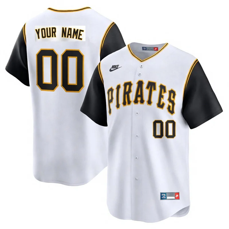 Pittsburgh Pirates Custom Nike White Cooperstown Collection Limited Jersey